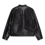 Кожаные куртки Stussy Cafe Racer Leather Jacket 'Черный' 2