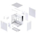 Jonsbo D34 Micro-ATX корпус - Белый 6