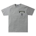 Футболки BAPE Reverse Ape Head Pocket Tee 'Grey' 1