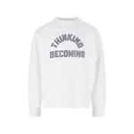slogan-print cotton sweater 1