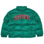 Пуховики Supreme Mesh Jersey Puffer Jacket 'Зеленый' 1
