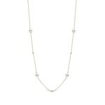 Колье Akoya из желтого золота с жемчугом и бриллиантами 1