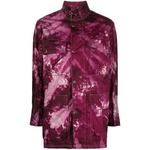 graphic-print silk-blend jacket 1