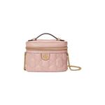 Сумка с верхней ручкой Gucci GG Matelassé Top Handle Mini Bag «Pink» 1