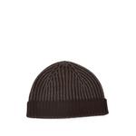 Foggy ribbed beanie hat 2