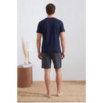 Темно-синий пижамный комплект Regular/Normal Cut Bottom Striped Knitted Tmnss26Pt00036 4