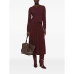 logo-monogram pleated midi skirt 2