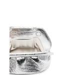 metallic-effect gathered clutch bag 5