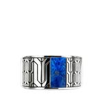 Серебряное кольцо Icon 50 с лазуритом 1