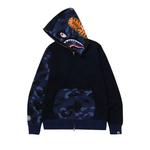 Молнии BAPE Color Camo Shark Full Zip Hoodie 'Navy' 3
