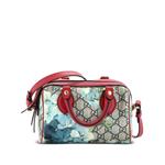 Сумка на плечо Convertible Boston Bag Blooms Print GG Coated Canvas Nano 1