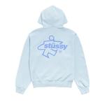 Худи Stussy Surf Size Zip Hoodie 'Sky Blue' 2