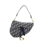 Сумка на плечо Saddle Handbag Oblique из канваса среднего размера 1