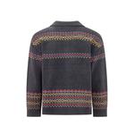 Isles horse-intarsia zip-up cardigan 2