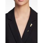 Брошь M/G Tasaki Square Leaf из желтого золота с жемчугом 2