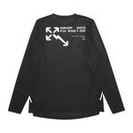 Футболки Off-White Active Long-Sleeve Tee 'Black/Orange' 2