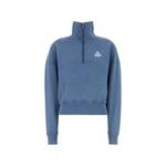 logo-print half-zip sweatshirt 1