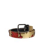 floral-jacquard buckle belt 1