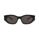 Saint Laurent кошачий глаз оправа из переработанного ацетата солнцезащитные очки 'Black' 1