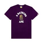 Футболки BAPE College Tee 'Purple' 1