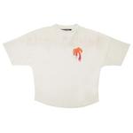 Футболки Palm Angels Sprayed Palm Logo Over Tee 'Белый/Фуксия' 1