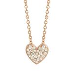 Колье Caviar Heart из розового золота с бриллиантами 1