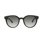 Солнцезащитные очки Gucci круглые «Черный/Серый» 1