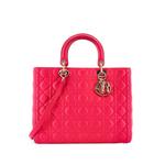 Lady Dior Bag Cannage Quilt Lambskin Large tote bag 1