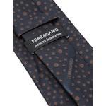 Pois-print silk tie 2
