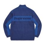 Свитера Supreme 2-тоновый ребристый свитер на молнии 'Blue' 3