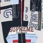 Худи Supreme Patchwork Zip Up Hooded Sweatshirt «Navy» 3
