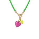 Колье Happy Cord Mini Double Heart 2