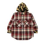 Куртки BAPE Check Hoodie Jacket 'Red' 1