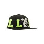 Кепки Hellstar OG Patch Fitted Hat 'Black/Neon Green' 2