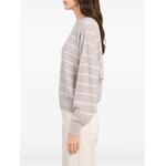 striped ribbed-knit sweater 2