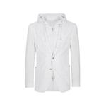 hooded single-breasted jacket 1