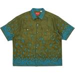 Рубашки на пуговицах Supreme Nouveau Embroidered Short-Sleeve Shirt 'Olive' 1