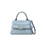 Сумки через плечо Marc Jacobs Suede Croco 'Blue Mist' 1