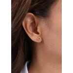 Серьги-гвоздики Swarovski® Crystal Heart из серебра с позолотой 2