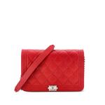 Стеганая сумка через плечо Boy Wallet on Chain Quilted Caviar 1