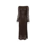 lace-knit long-sleeve maxi dress 1