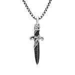 Серебряная подвеска Waves Dagger с бриллиантами (43.8 мм) 1