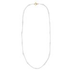 Колье Rainbow Moonstone из желтого золота с бусинами 1