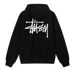 Худи Stussy Basic Pigment Dyed Hoodie 'Black' 2