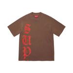 Рубашки и топы Supreme Cracked Vertical Short-Sleeve Top 'Коричневый' 1