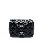 Мини-сумка через плечо Square Classic Patent Single Flap (2013-2014 годы) 1