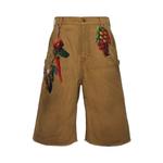 Doublet Vegetable Embroidery Cut Off Pants 'Бежевый' 2