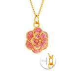 Кулон HABIB 999/24K из желтого золота (Цветок) 9GP01100425 4