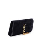 Classic Monogram Tassel Suede Long clutch bag 3