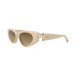Солнцезащитные очки Chloé с кошачьим глазом из переработанного ацетата 'Ivory/Brown' 2